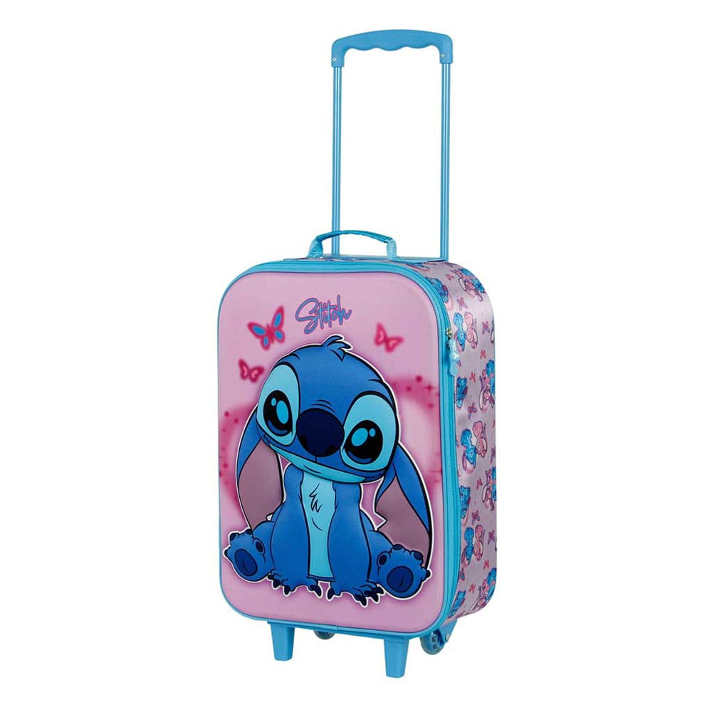 Lilo & Stitch Soft 3D Trolley Suitcase Stitch & Angel Pink 52 cm