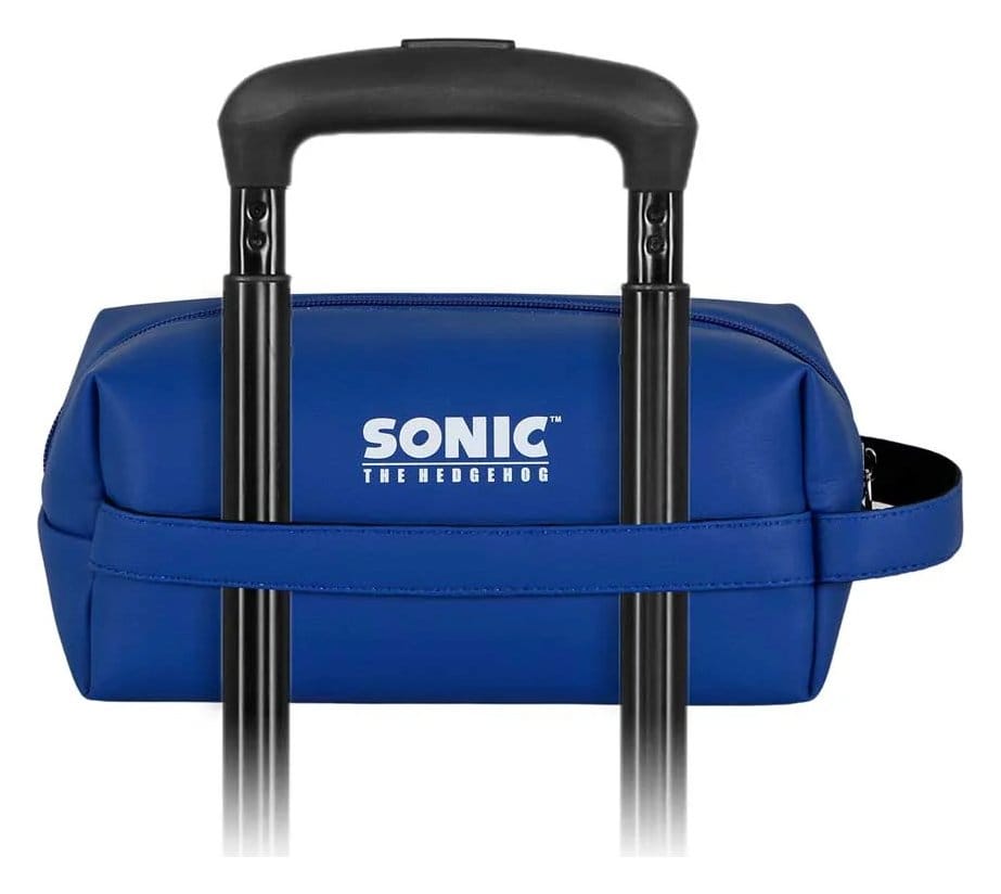 Sonic - The Hedgehog Plus Brick Travel Toiletry Bag SEGA Sight Blue