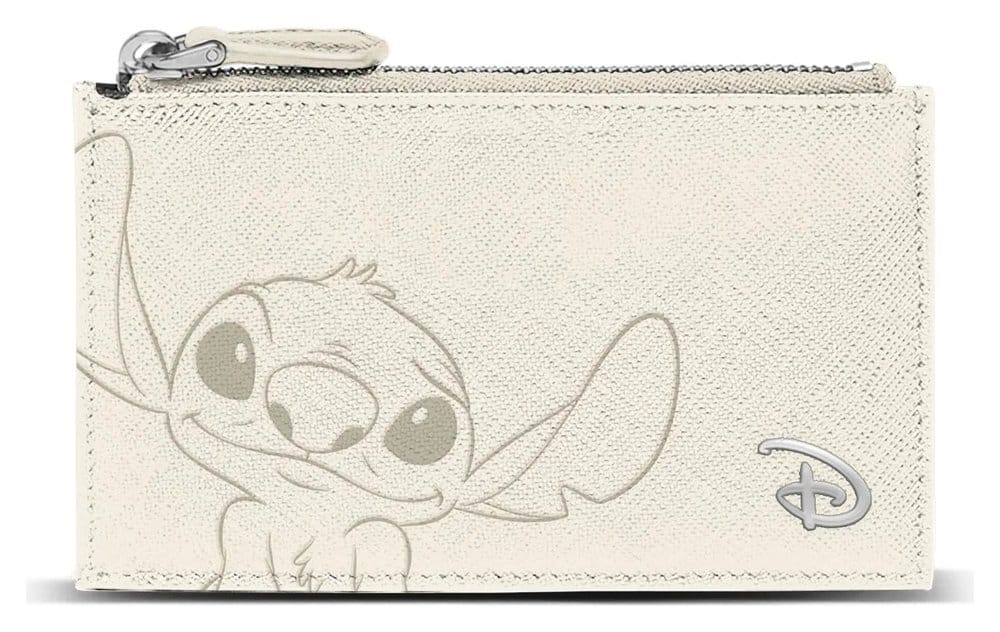 Lilo & Stitch Slim Card Holder / Mini Purse Cream Off-white