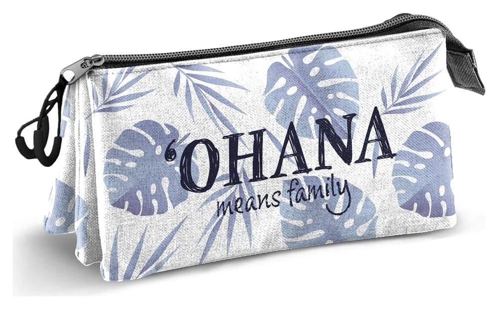 Lilo & Stitch Triple Pencil case Couple Lilac