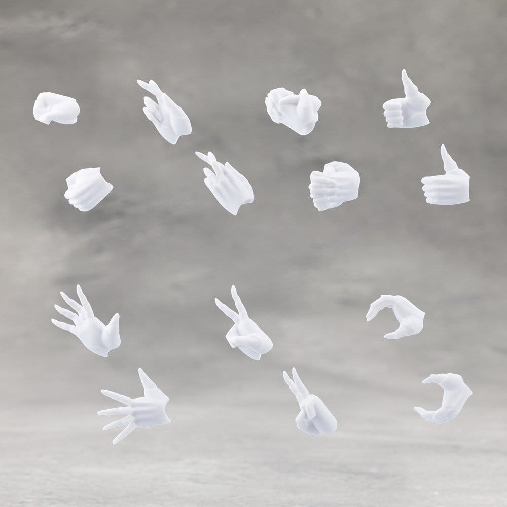 Megalomaria Unlimited Universe Model Kit Accessory Set Ex Hand Unit Female Type A WHITE Ver.