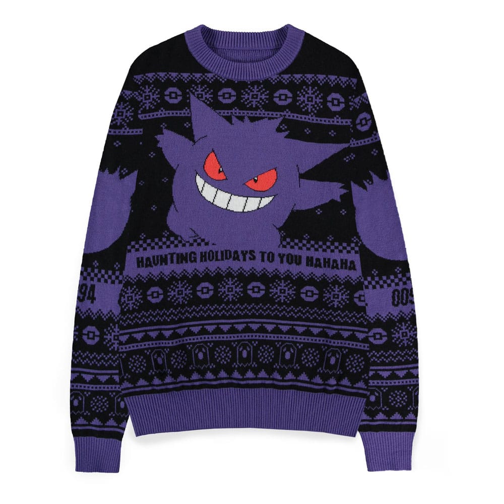 Pokémon Sweatshirt Christmas Jumper Gengar Size S
