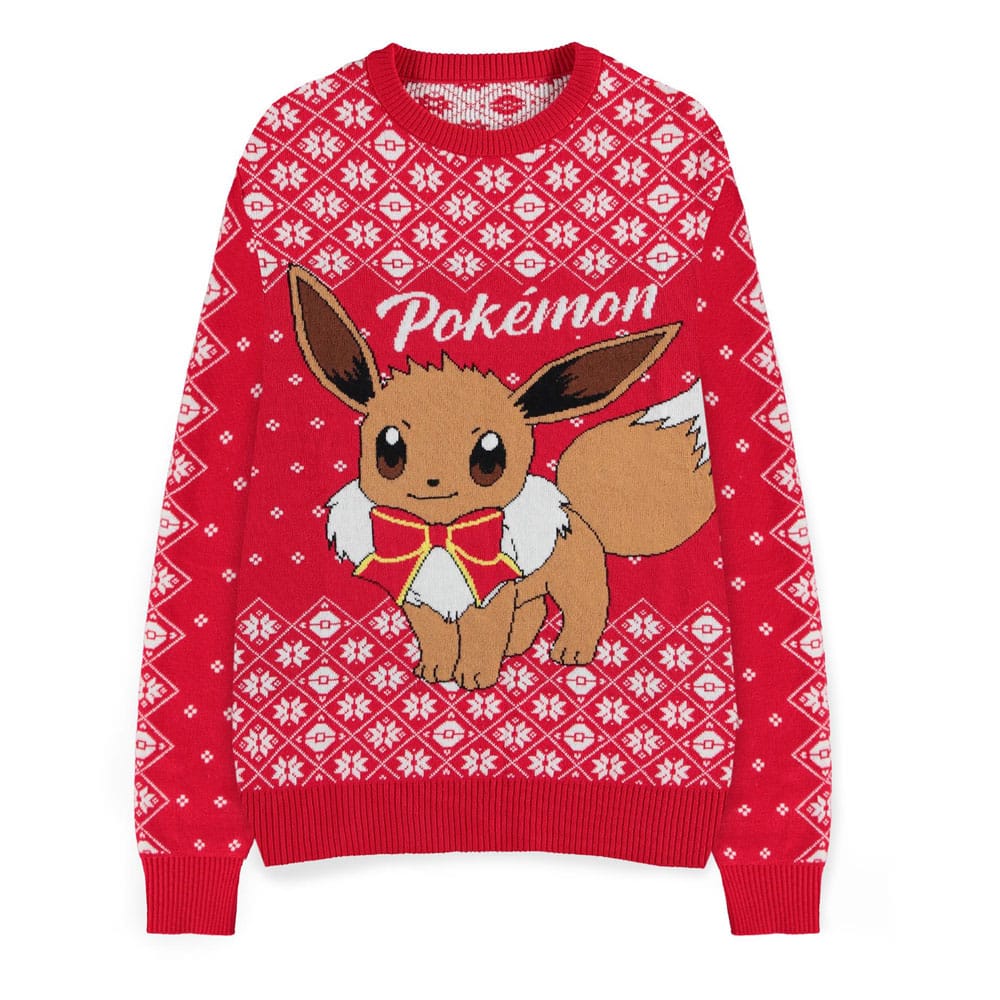 Pokémon Sweatshirt Christmas Jumper Eevee Size M