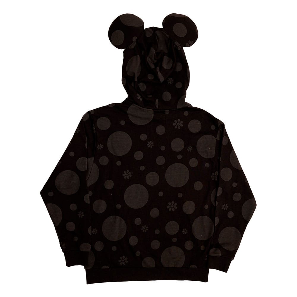 Disney by Loungefly Hoodie Sweater Unisex Minnie Rocks the Dots Florals Size XL