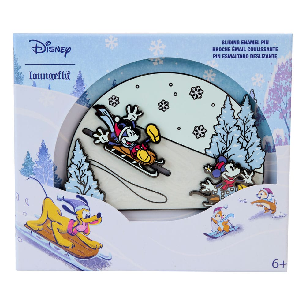 Disney by Loungefly Enamel 3" Pins Mickey and friends Winter Wonderland 3" Limited Edition 8 cm