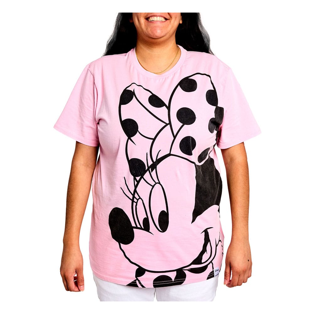 Disney by Loungefly Tee T-Shirt Unisex Minnie Rocks the Dots Florals  Size M