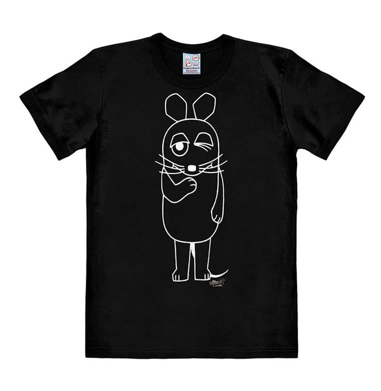Die Sendung mit der Maus (The Show with the Mouse) Easy Fit T-Shirt Outline   Size XL