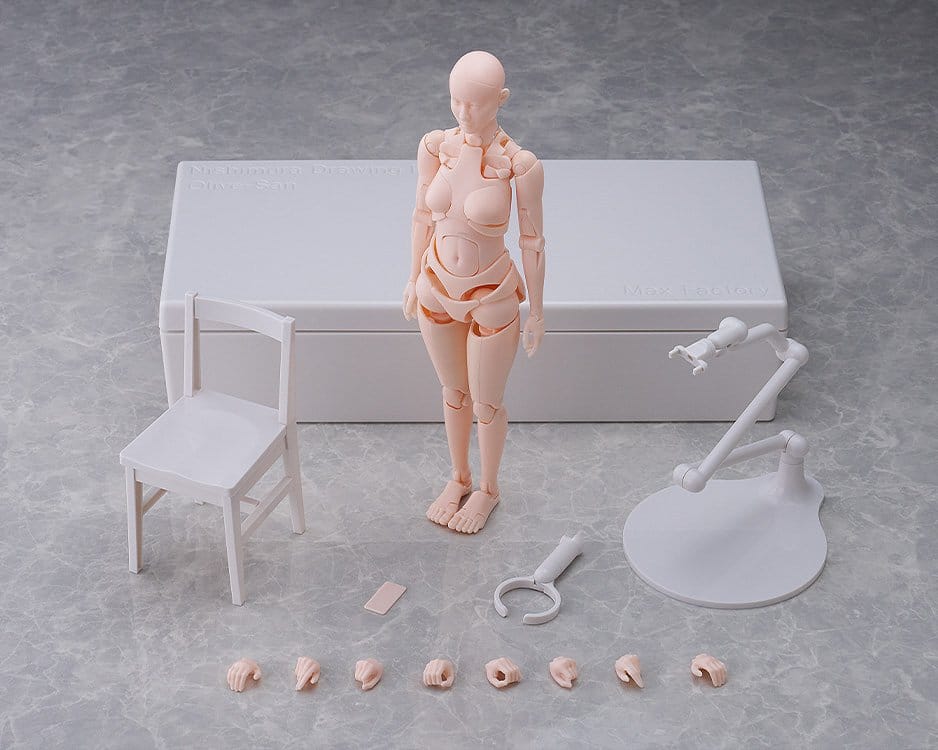 Figma Action Figure Nishimura Style Drawing Doll Olive Flesh 21 cm