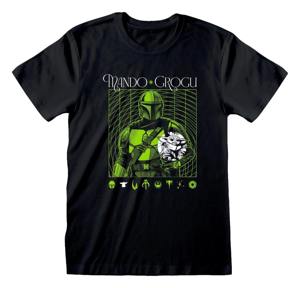 Star Wars The Mandalorian T-Shirt Handover Green Size L