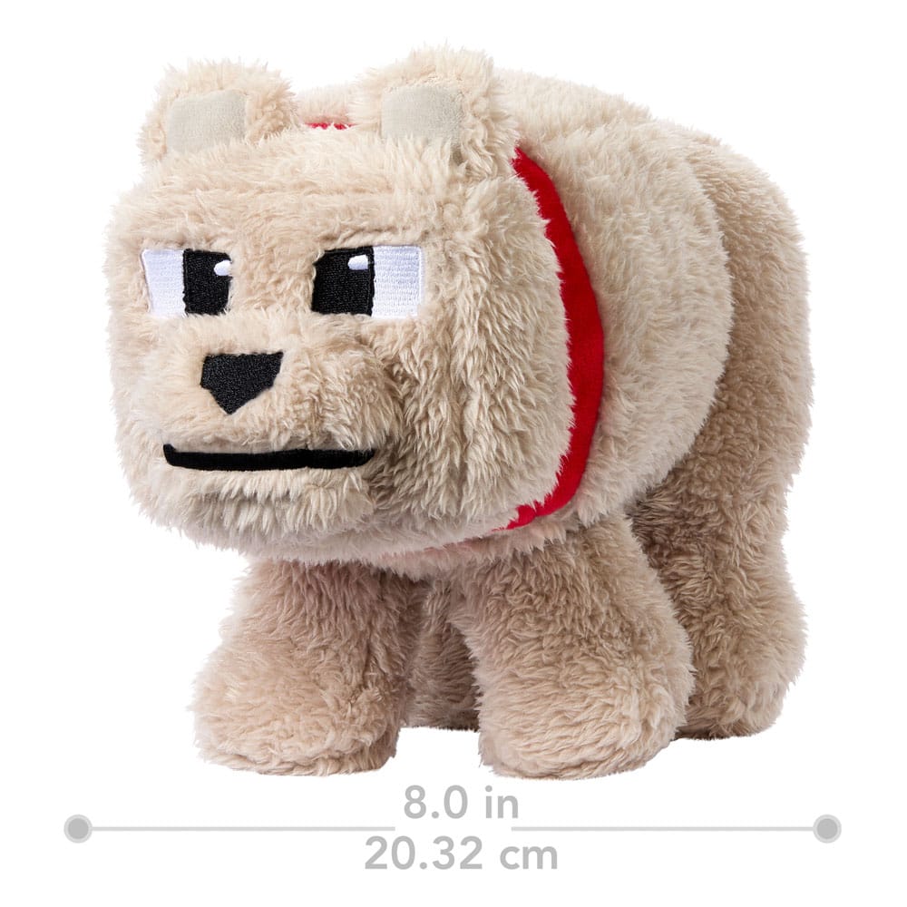 A Minecraft Movie Plush Figure Dennis the Wolf 20 cm