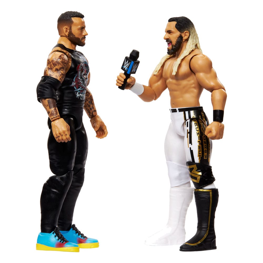 WWE Main Event Showdown Action Figures CM Punk vs Seth "Freakin" Rollins 2-Pack 15 cm
