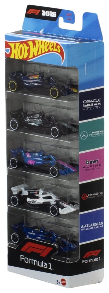 Formula 1 Hot Wheels Die-Cast Vehicle 5-Pack 1:64 2025
