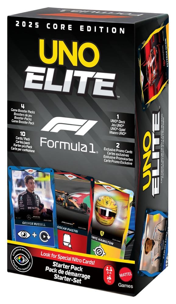 Formula 1 UNO Card Game Elite F1 Starter Set