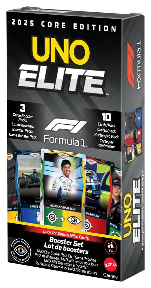 Formula 1 UNO Card Game Elite F1 Booster Set