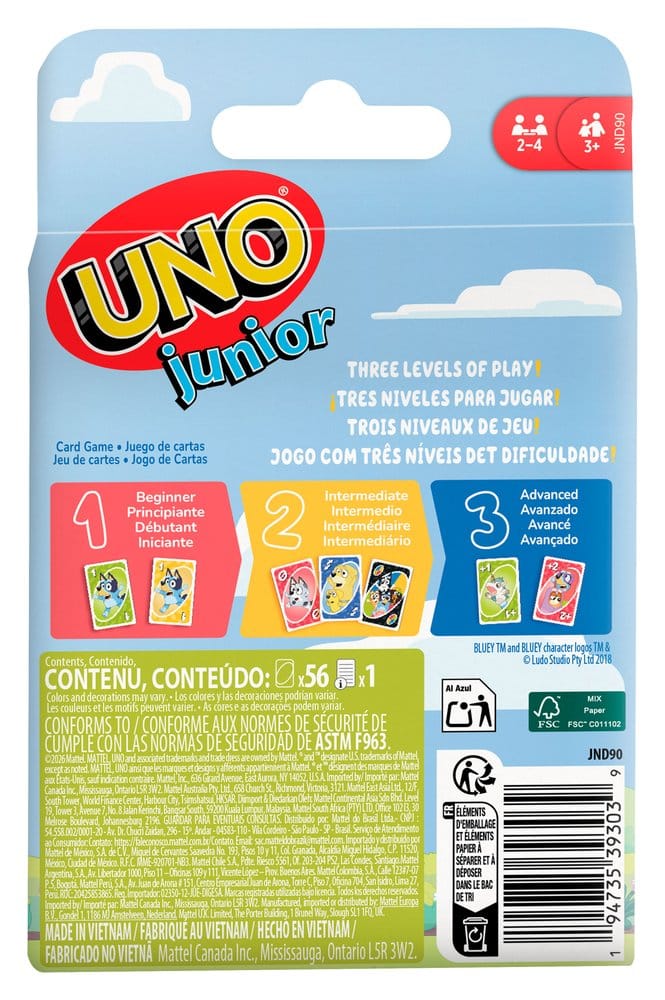 Bluey UNO Junior Card Game