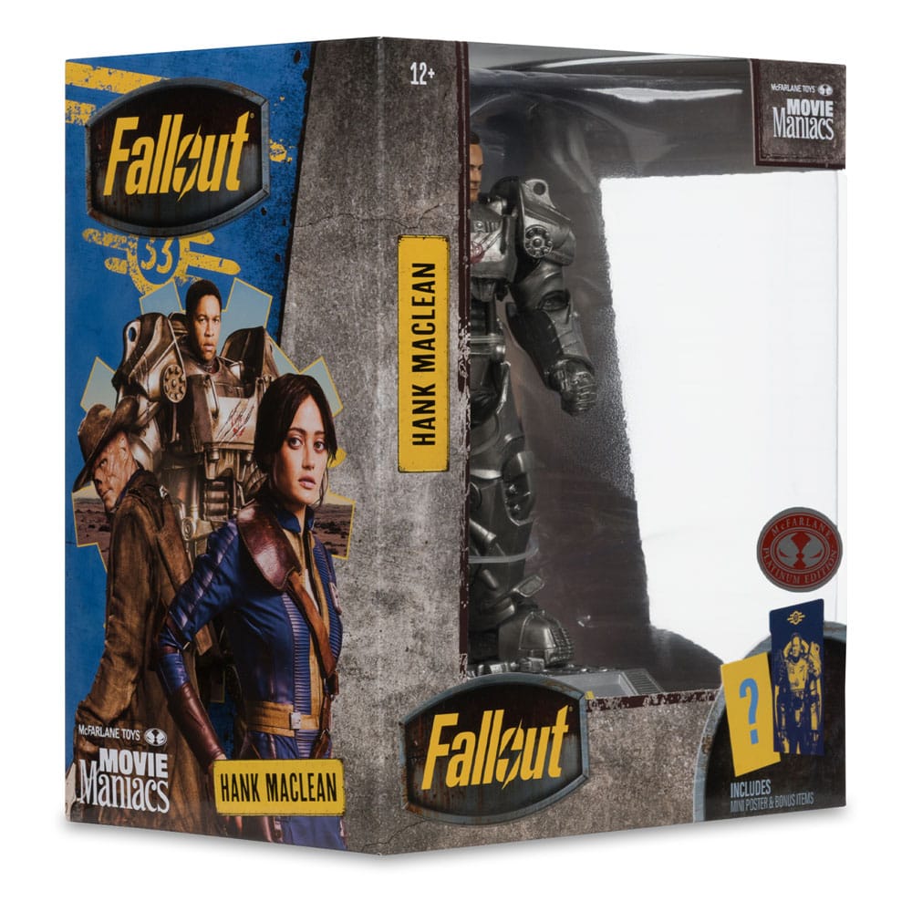 Fallout Movie Maniacs Action Figure Hank Maclean (Season 2) (Red Platinum Edition) 17 cm