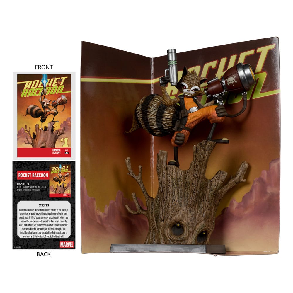 Marvel Collection PVC Statue 1/6 Rocket Raccoon (Rocket Raccoon: A Chasing Tale #1) 18 cm