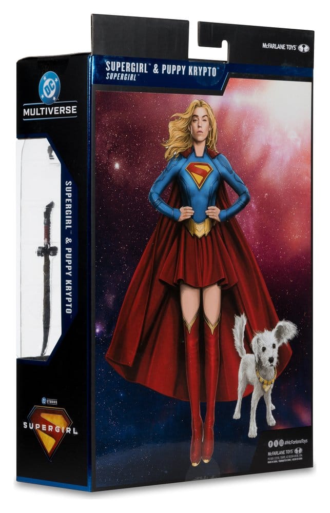 Supergirl (2026) DC Theatrical Deluxe Edition Action Figure Supergirl & Baby Krypto 17 cm
