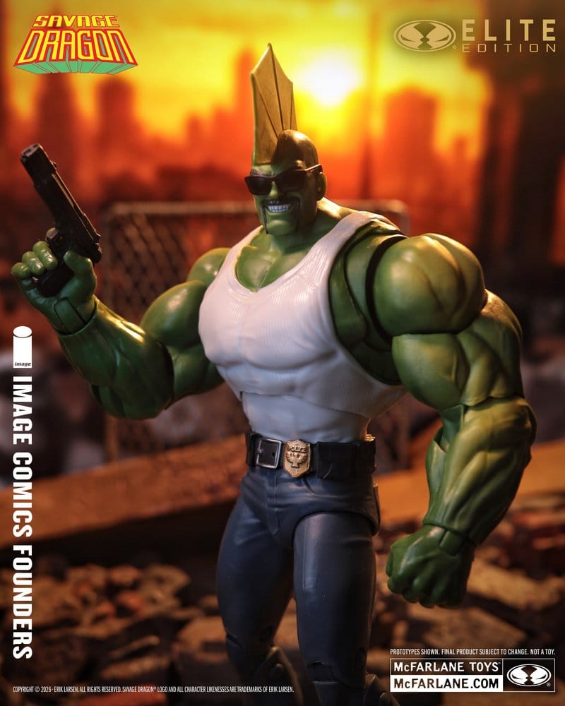 Savage Dragon Image Comics Founders Series McFarlane Elite Edition Action Figure Dragon 20 cm