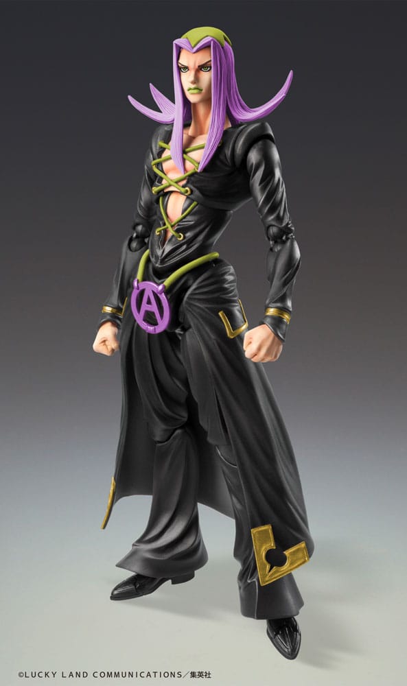 JoJo's Bizarre Adventure Part 5 Super Action Action Figure Chozokado Leone Abbacchio Black Ver. 16 cm