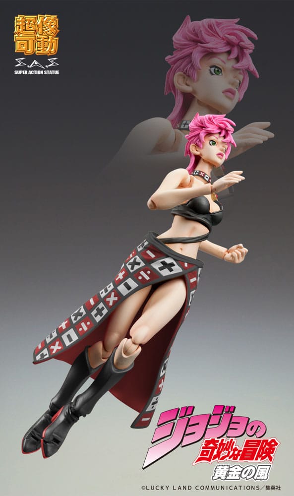 JoJo's Bizarre Adventure Part 5 Super Action Statue Trish Una Black Ver. 15 cm