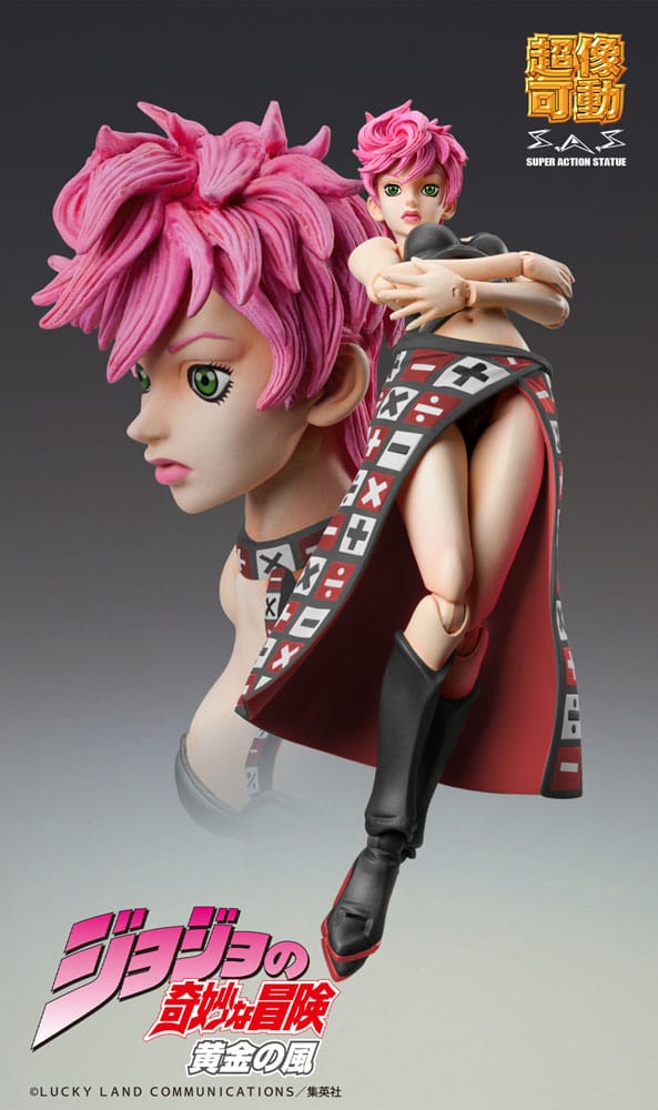 JoJo's Bizarre Adventure Part 5 Super Action Statue Trish Una Black Ver. 15 cm