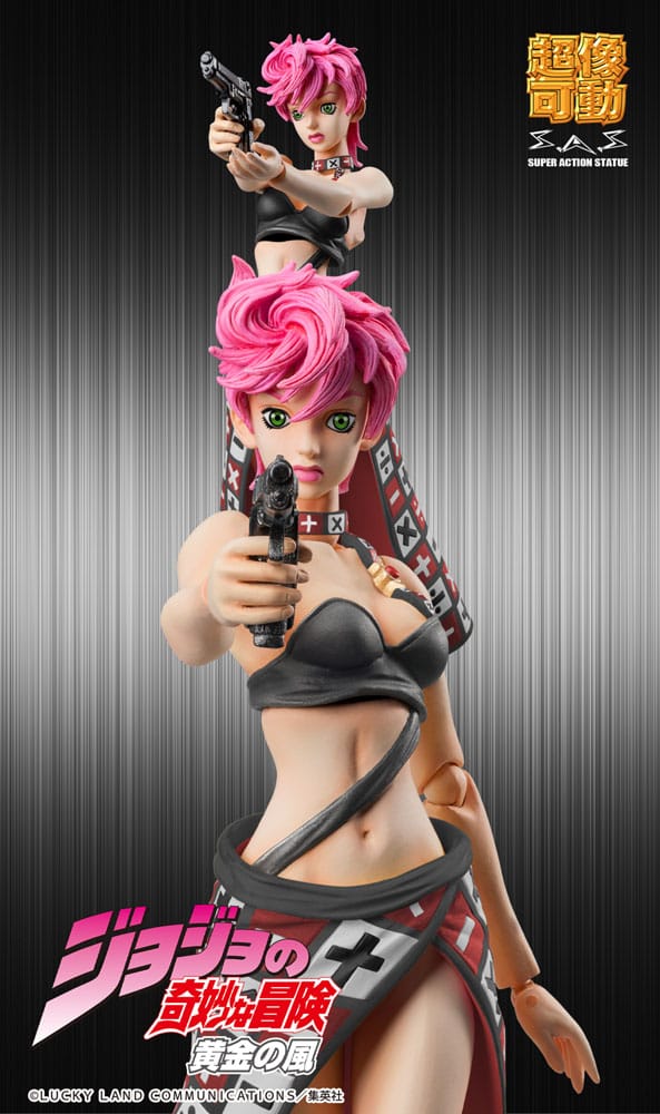 JoJo's Bizarre Adventure Part 5 Super Action Statue Trish Una Black Ver. 15 cm
