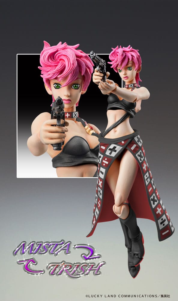 JoJo's Bizarre Adventure Part 5 Super Action Statue Trish Una Black Ver. 15 cm