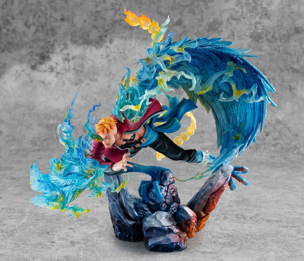 One Piece P.O.P MAS Maximum PVC Statue Marco the Phoenix Leader of 1st group of Whitebeard Pirates 32 cm