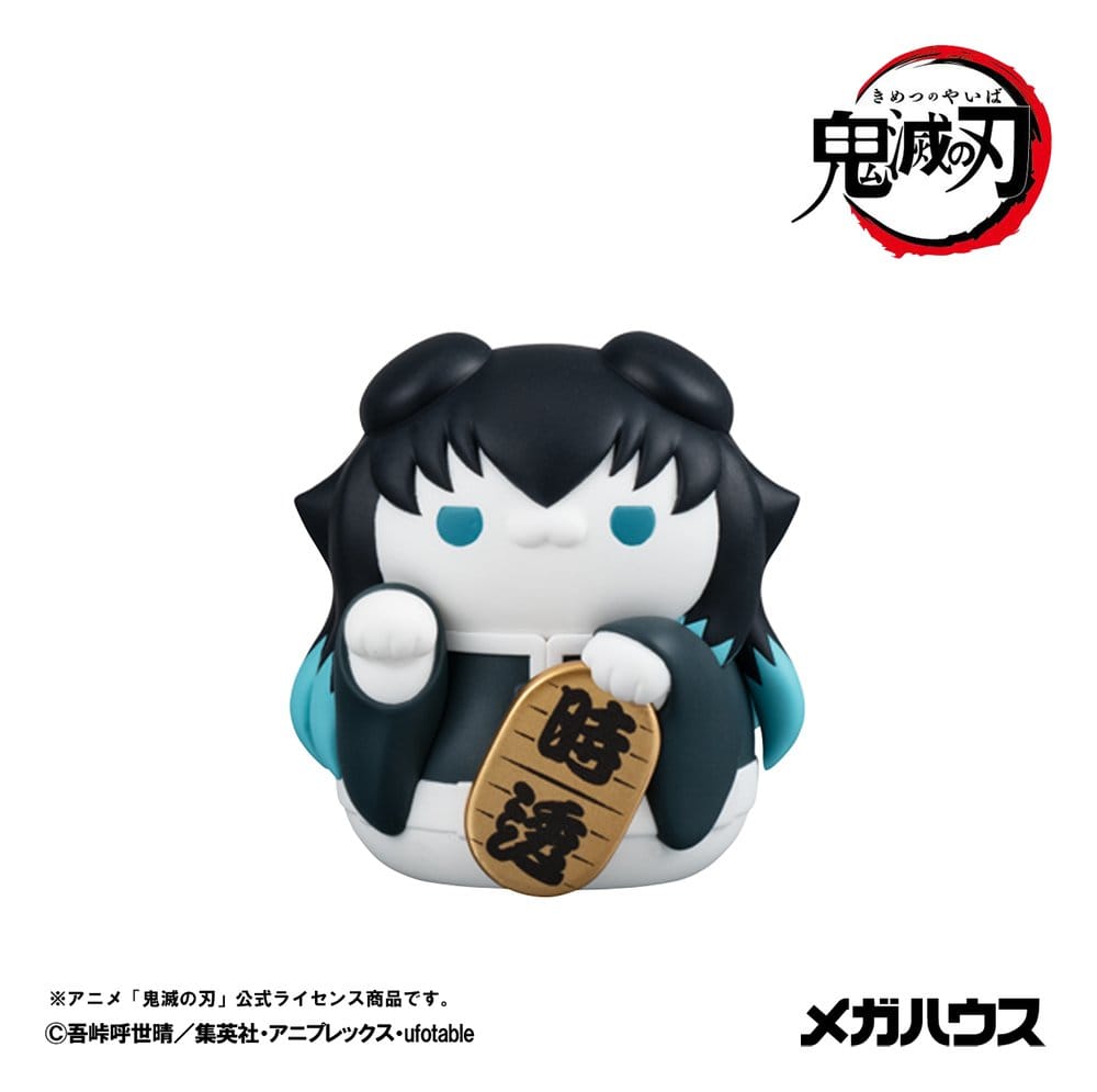 Demon Slayer: Kimetsu no Yaiba Mega Cat Project Mini Figures 6 cm Demon Slayer Fortune Cats ver. 02 Blind Box Display (8) (Repeat)