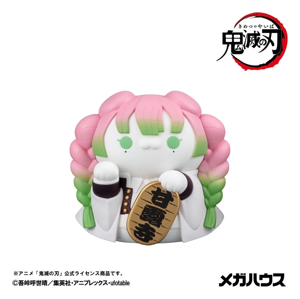 Demon Slayer: Kimetsu no Yaiba Mega Cat Project Mini Figures 6 cm Demon Slayer Fortune Cats ver. 02 Blind Box Display (8) (Repeat)