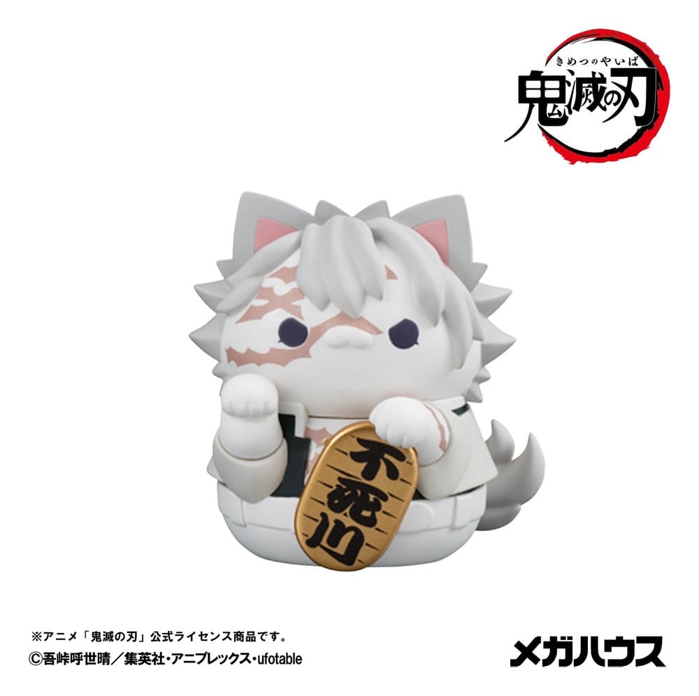 Demon Slayer: Kimetsu no Yaiba Mega Cat Project Mini Figures 6 cm Demon Slayer Fortune Cats ver. 02 Blind Box Display (8) (Repeat)