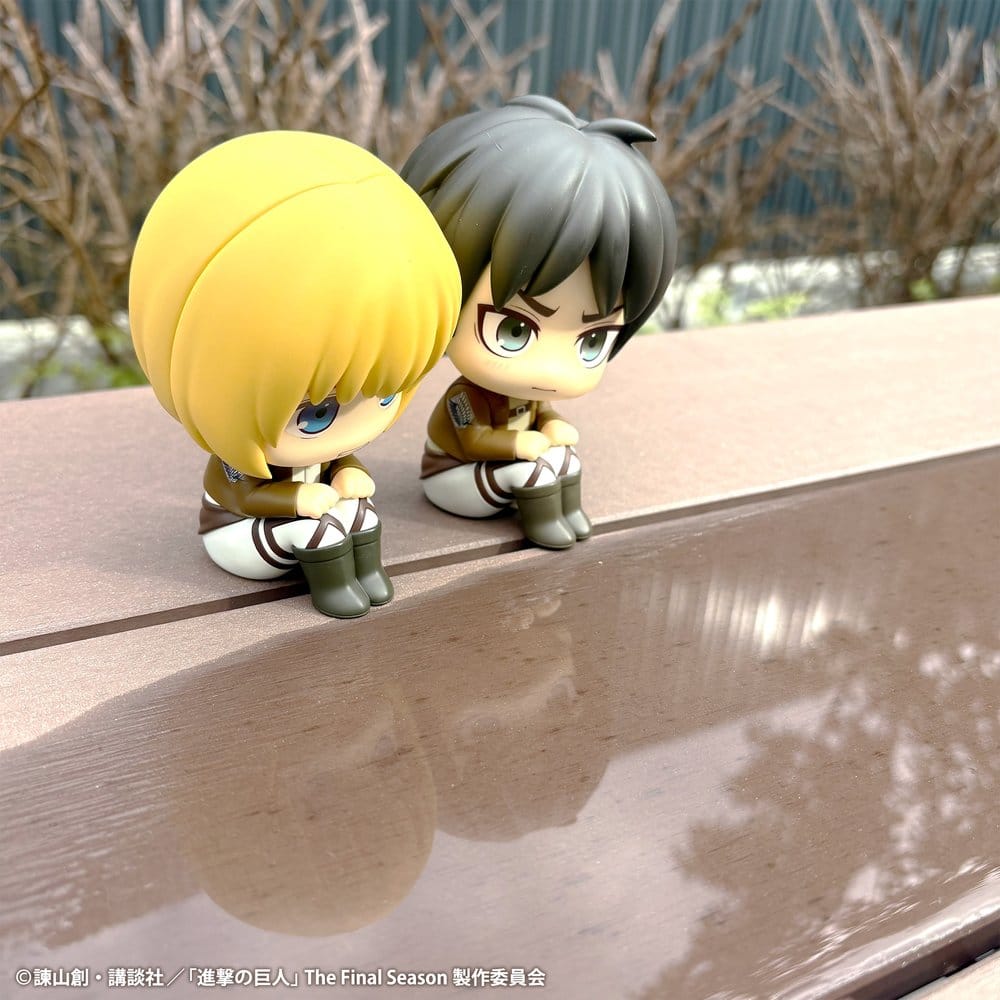 Attack on Titan Lookup PVC Figures 2-Pack Armin Arlert & Eren Yeager Grumpy Ver. 11 cm (with gift)