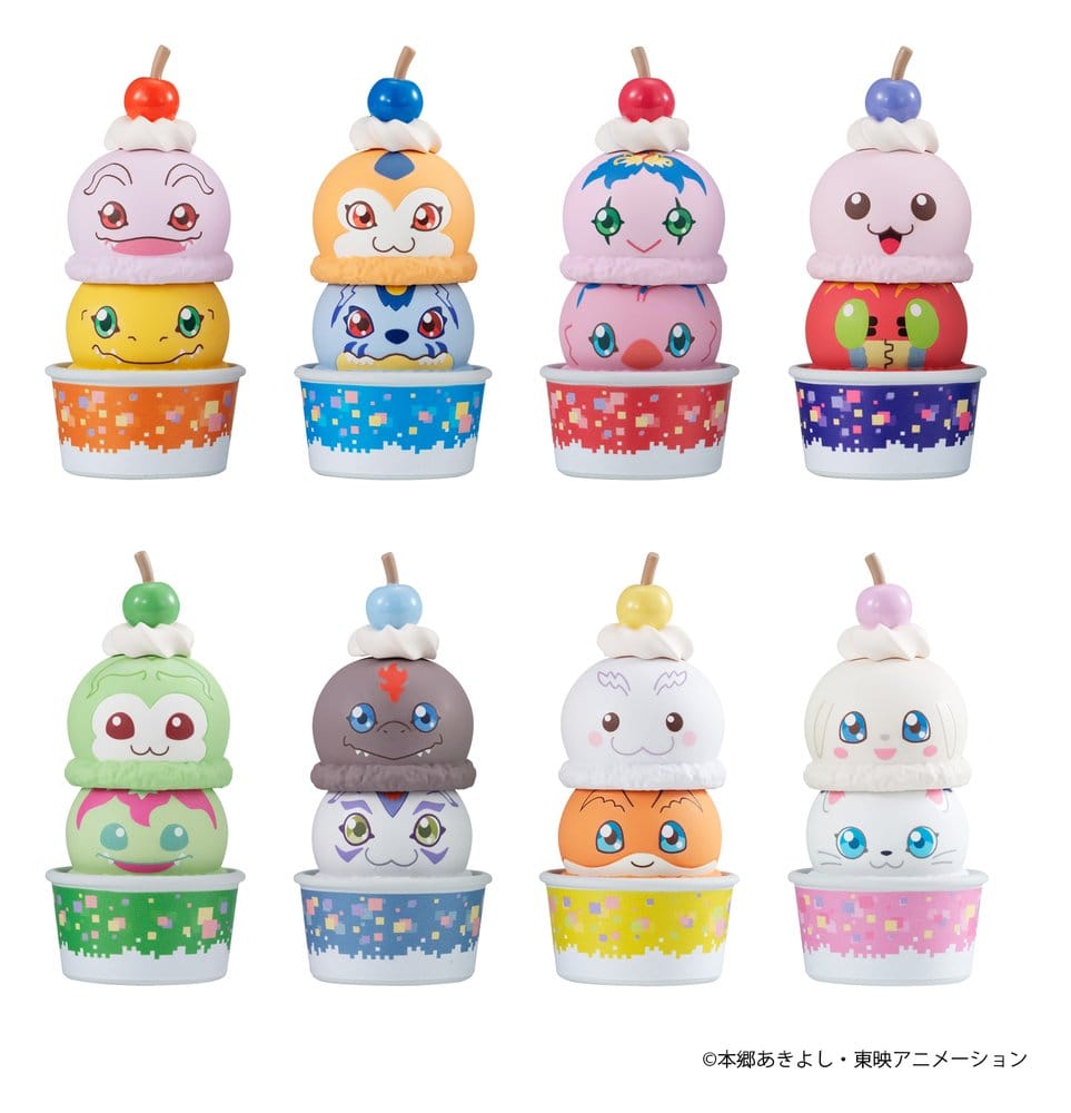 Digimon Adventure Tsumichen Stack up & Change Minifigures 8-Pack 8 cm (with gift)