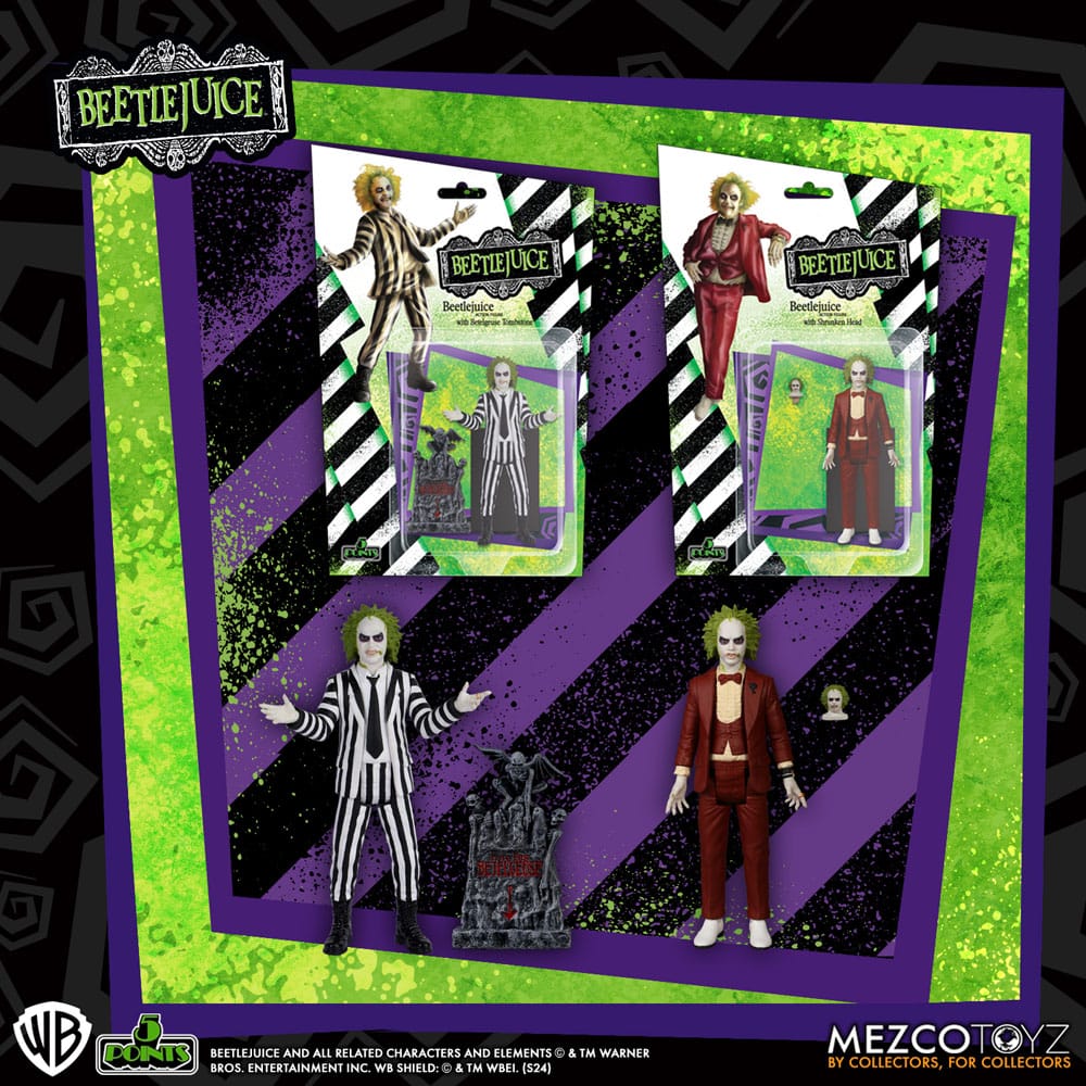 Beetlejuice 5 Points Action Figures 10 cm Assortment (14)