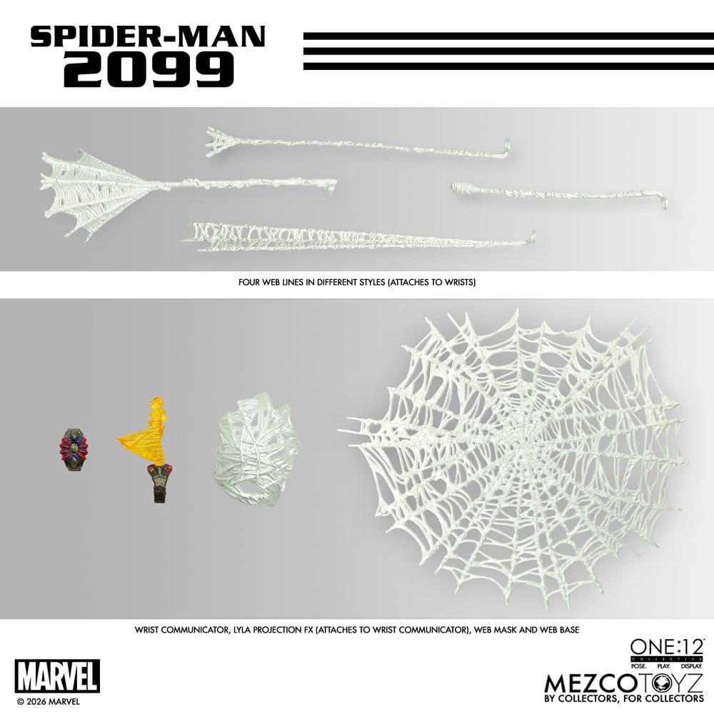 Marvel Comics One:12 Collective Action Figure 1/12 Spider-Man 2099 17 cm