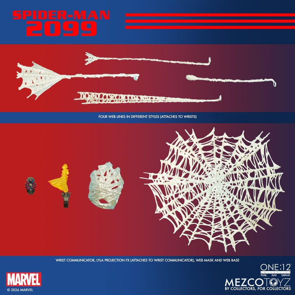Marvel Comics One:12 Collective Action Figure 1/12 Spider-Man 2099 17 cm