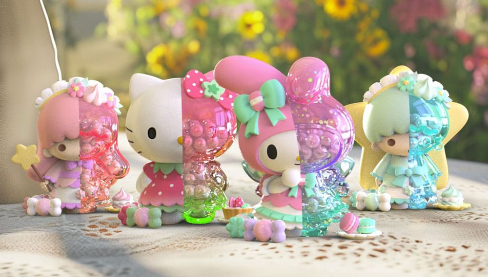 Sanrio Floral Daydream Series Kandy 4 inch Vinyl Figure Blind Box Display (6)