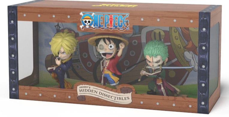 One Piece Freeny's Hidden Dissectables Vinyl Figure Luffy, Zoro and Sanji 10 cm