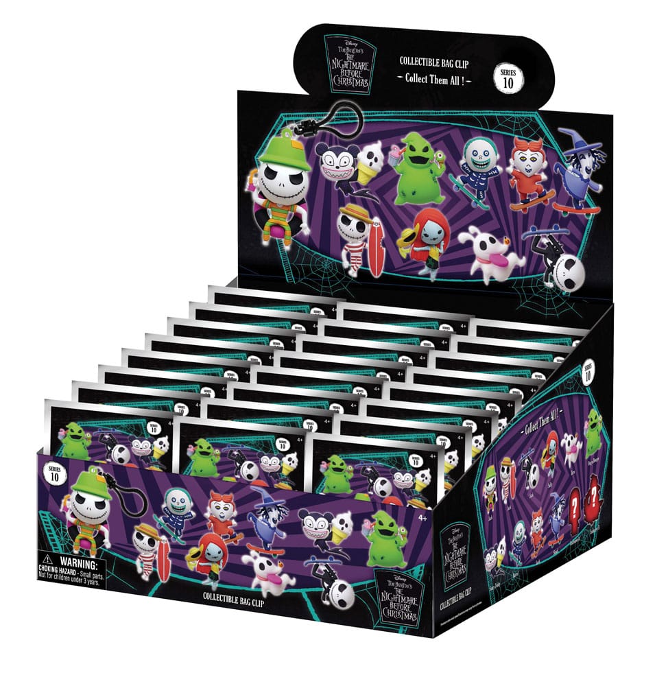 The Nightmare Before Christmas PVC Bag Clips Series 10 Display (24)
