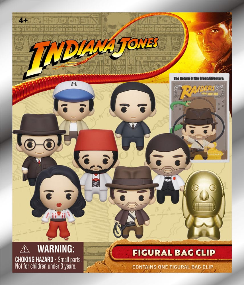 Indiana Jones 3D PVC Bag Clips Display (24)