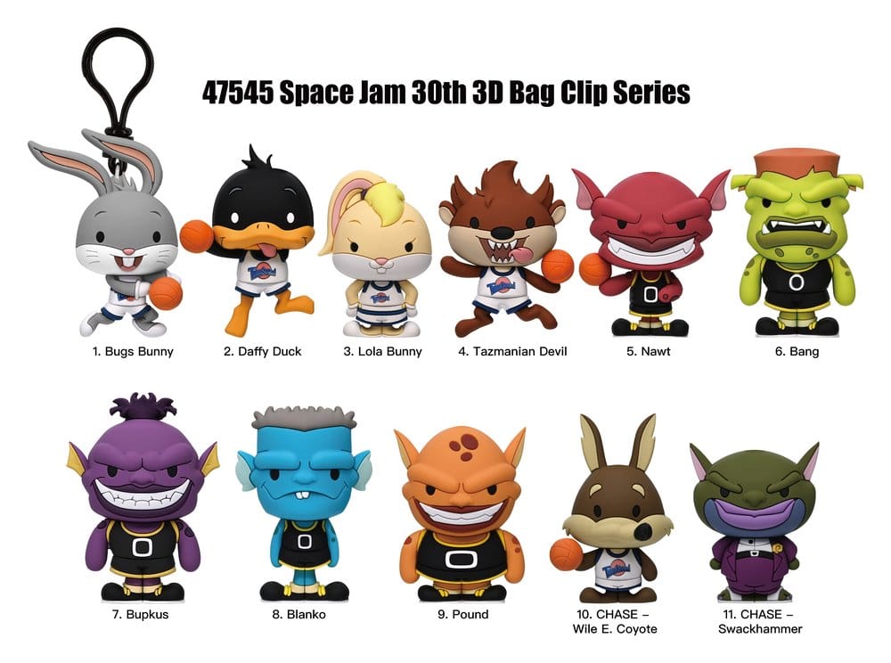 Space Jam 30th Anniversary 3D PVC Bag Clips Series 1 Blind Bag Display (24)