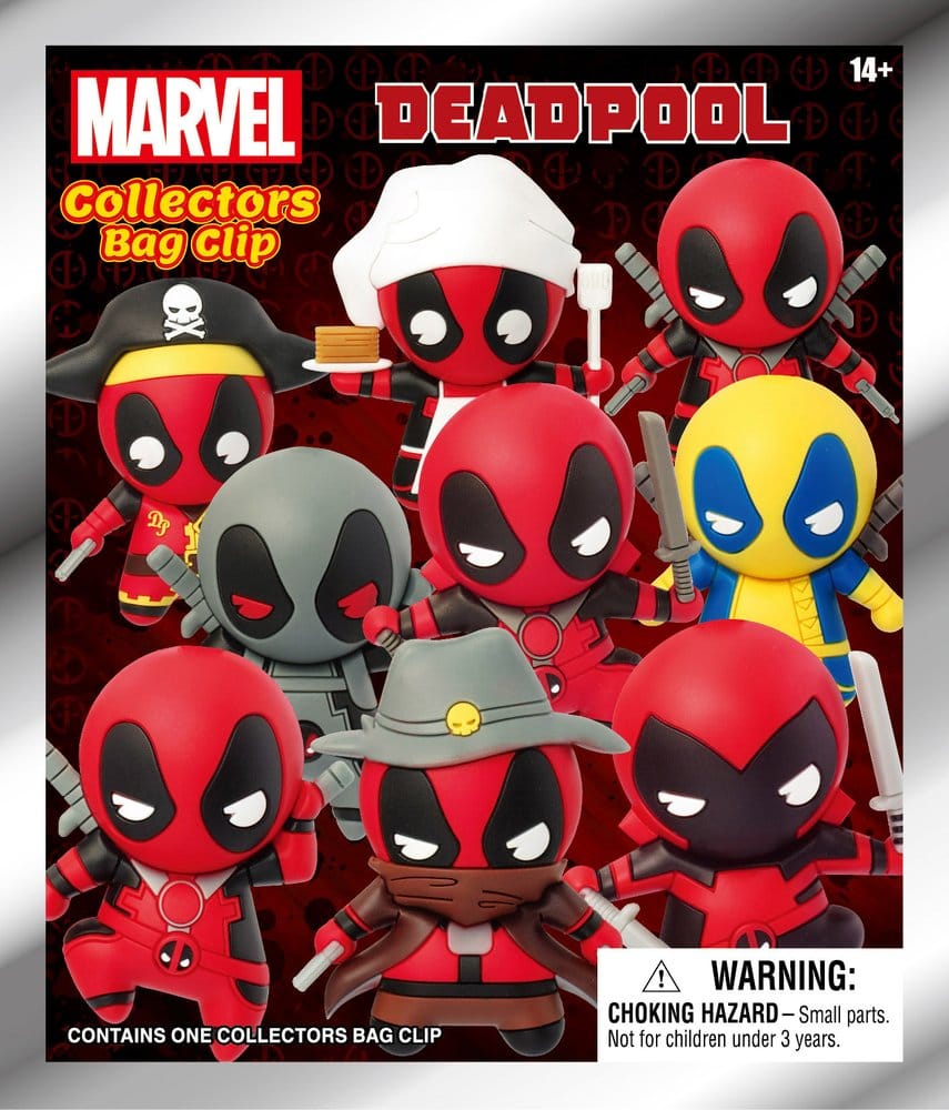 Deadpool PVC Bag Clips Series 1 Display (24)