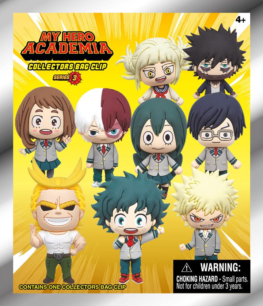 My Hero Academia 3D PVC Bag Clips Series 3 Display (24)