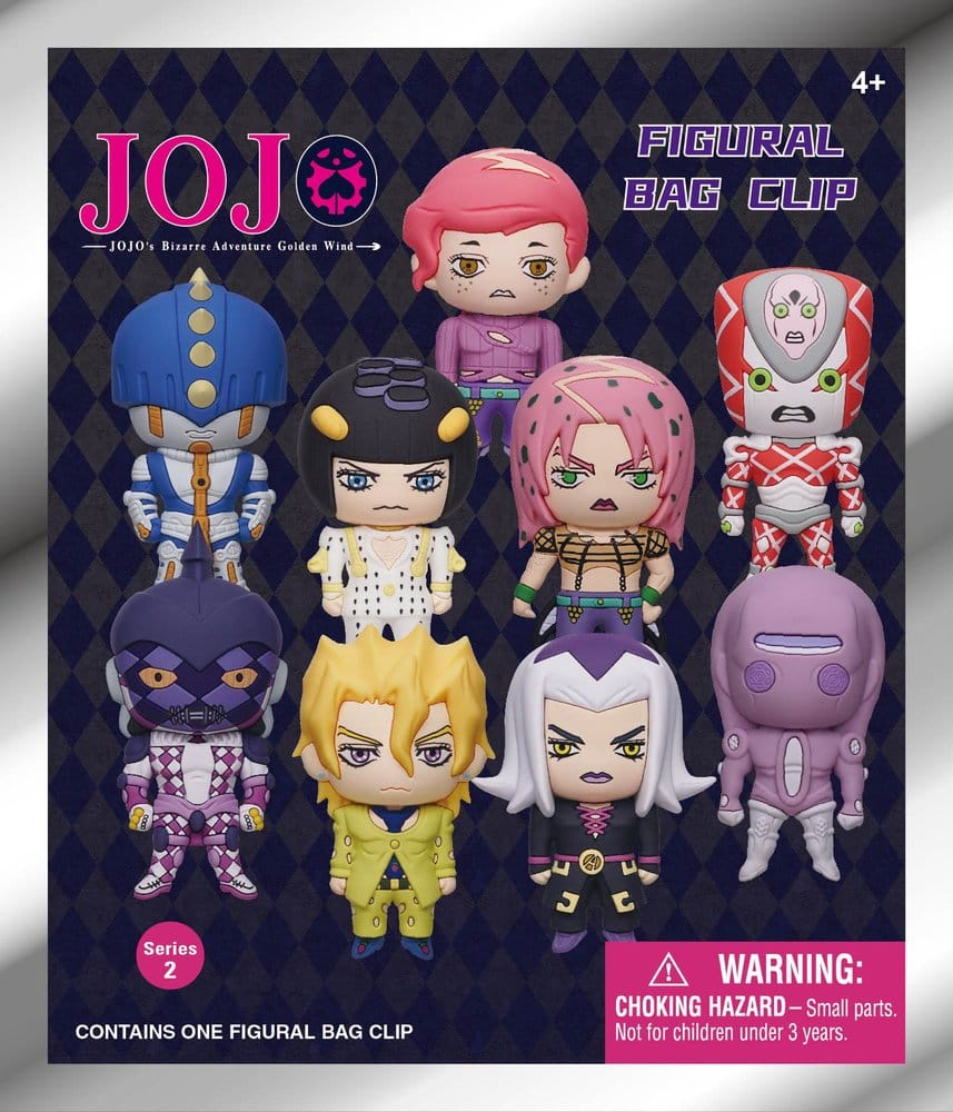 JoJo´'s Bizarre Adventure 3D PVC Bag Clips Series 2 Blind Bag Display (24)
