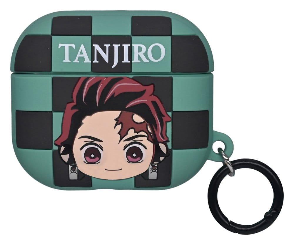 Demon Slayer 3D Foam Airpods Case Bag Clip Tanjiro Display (12)