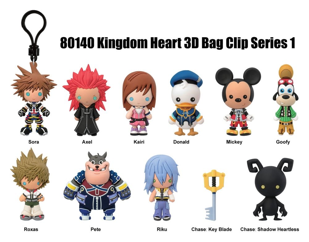 Kingdom Hearts PVC Bag Clips Series 1 Display (24)