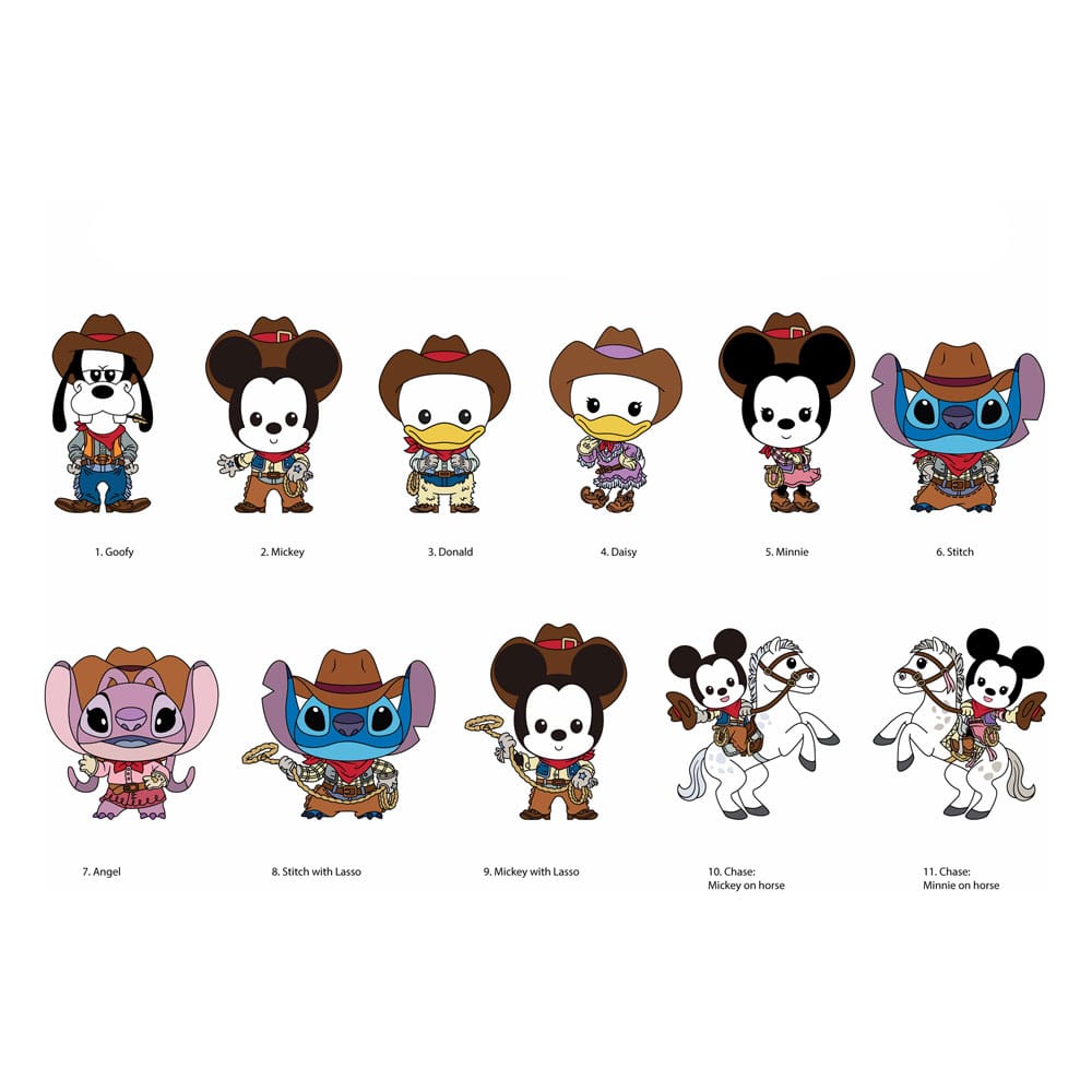 Disney Classic Western 3D Foam Bag Clips Series 72 Display (24)