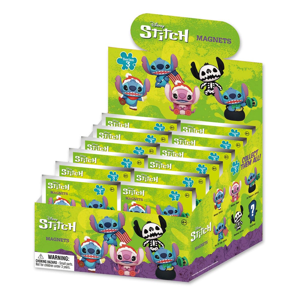 Lilo & Stitch 3D Magnets Series 3 Display (12)