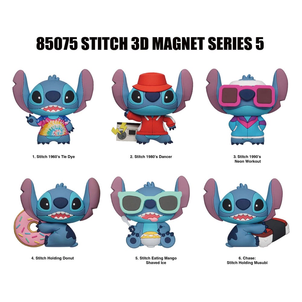 Lilo & Stitch 3D Magnets Stitch Series 5 Blind Pack Display (12)